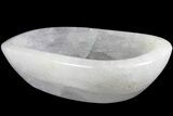 Polished Quartz Bowl - Madagascar #183656-2
